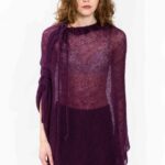 Faye mohair poncho