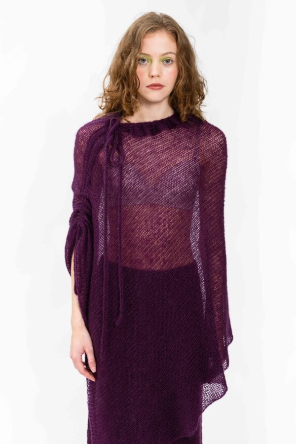 Faye mohair poncho