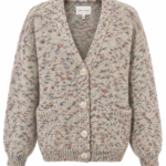 Gummy cardigan with buttons